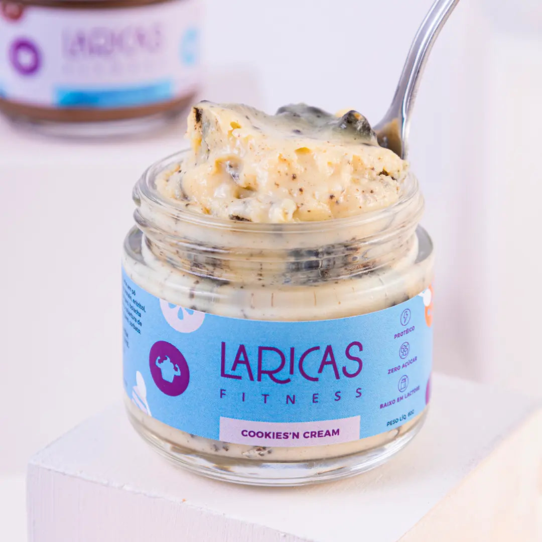 Cookies'n Cream (60g) - Doce Proteico Zero Açúcar | Laricas Fitness