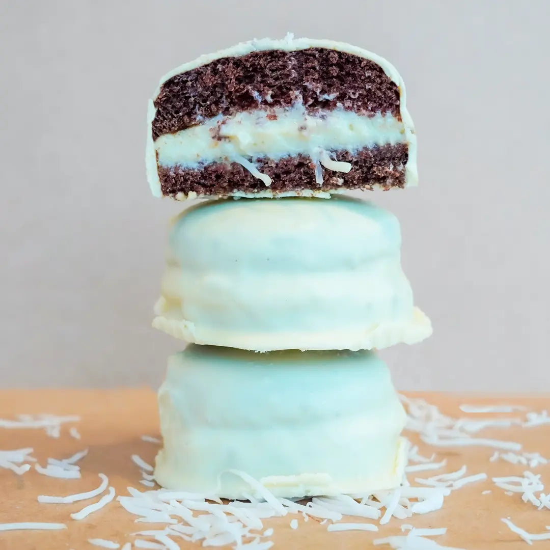Pão de Mel de Beijinho com Cobertura de Chocolate Branco Zero (100g) - Doce Proteico Zero Açúcar | Laricas Fitness