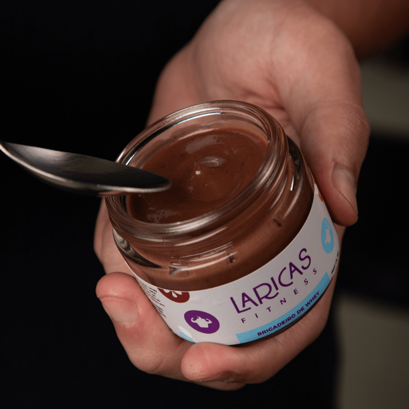 Brigadeiro de Whey 60g – Doce proteico zero açúcar, cremoso, rico em proteína e com sabor intenso de chocolate | Laricas Fitness