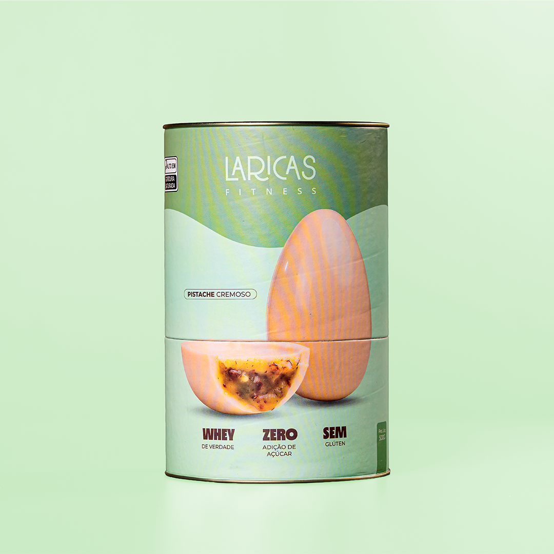 Textura delicada do Ovo Fit Pistache Branco
