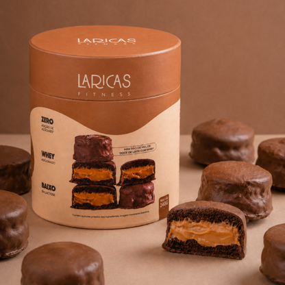 Lata com Mini Pães de Mel de Doce de Leite | Sem Adição de Açúcares com Whey Protein
