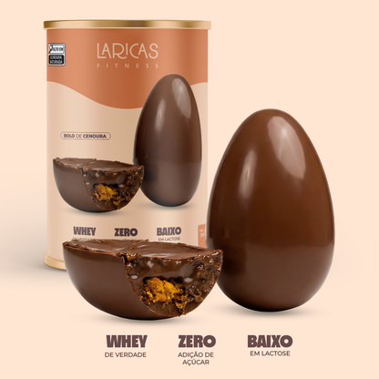 Ovo de Páscoa Fit Bolo de Cenoura Zero | 250g e 500g - Laricas Fitness