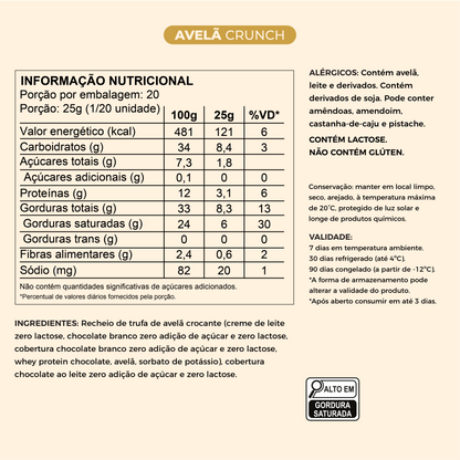 Ovo de Páscoa Fit Avelã Crunch Zero | 250g e 500g