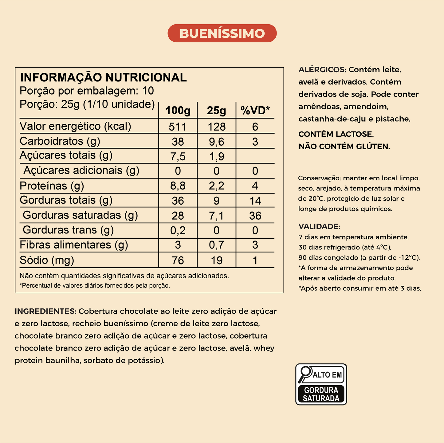 Ovo de Páscoa Fit Buenissimo Zero | 250g e 500g - Laricas Fitness
