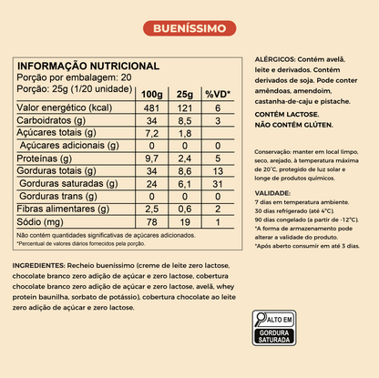 Ovo de Páscoa Fit Buenissimo Zero | 250g e 500g - Laricas Fitness