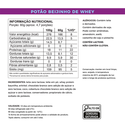 Beijinho de Colher - Sem Açúcar e Proteico (280g)