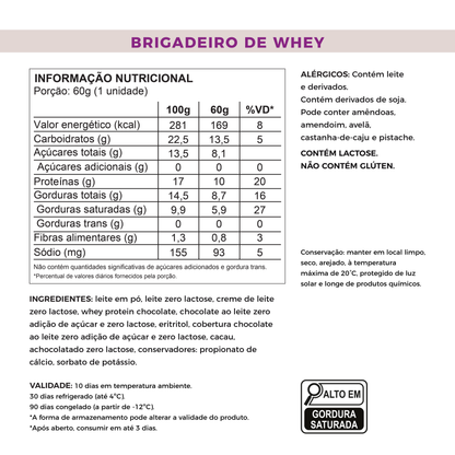 Brigadeiro de Colher - Sem Açúcar e Proteico (60g)