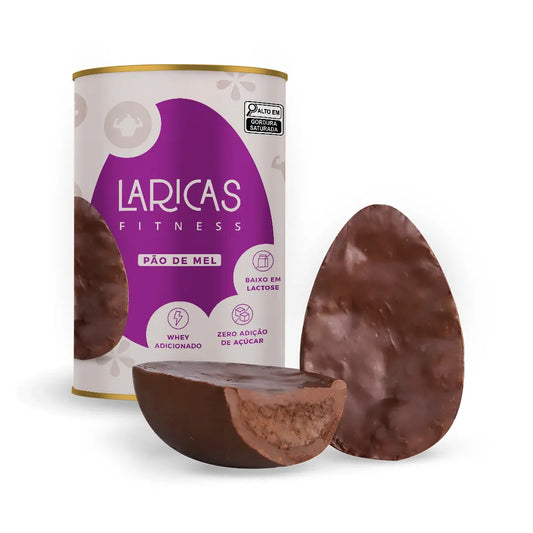 Ovo de Páscoa de Pão de Mel com Brigadeiro - Zero Adição de Açúcar e Whey Adicionado - Laricas Fitness - 250g