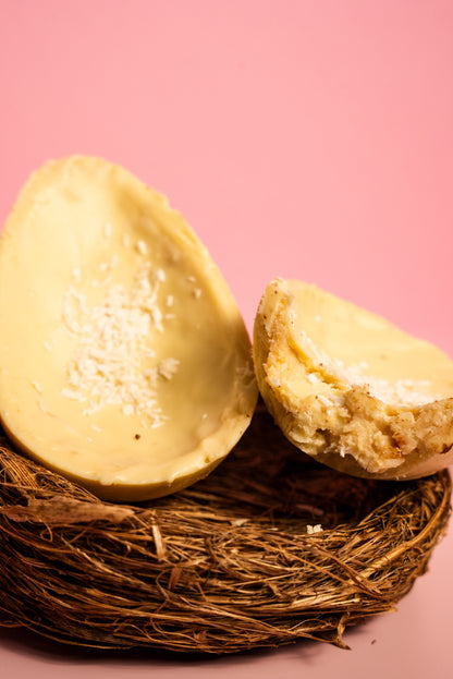 Ovo de Páscoa Branco com Beijinho - Zero Adição de Açúcar, Whey Adicionado e Sem Glúten - Laricas Fitness - 500g