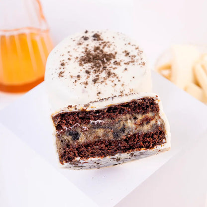 Pão de mel cookies’n cream com chocolate branco e whey protein