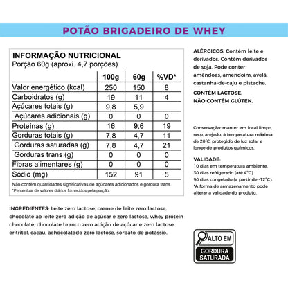 Brigadeiro de Colher - Sem Açúcar e Proteico (280g)