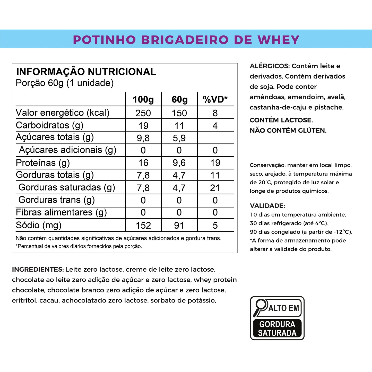Potinho de brigadeiro de colher fitness, proteico, baixo em calorias, zero açúcar e muitos benefícios. Laricas Fitness