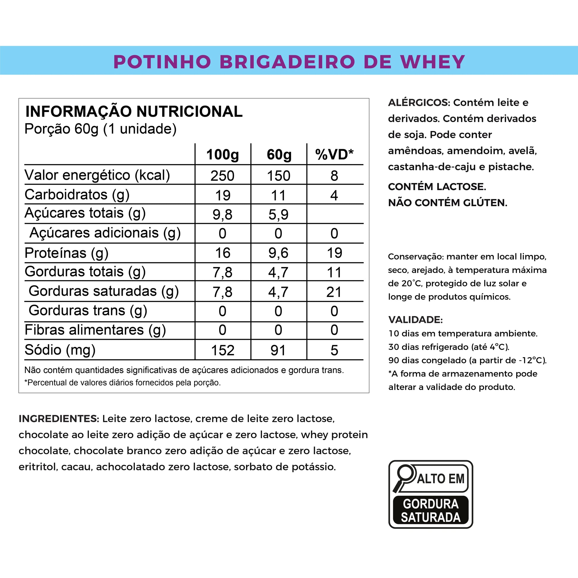Potinho de brigadeiro de colher fitness, proteico, baixo em calorias, zero açúcar e muitos benefícios. Laricas Fitness