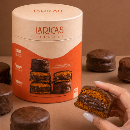 Lata com Mini Bolinho de Cenoura | Sem Adição de Açúcares com Whey Protein