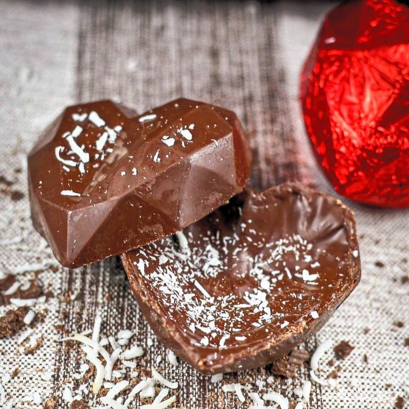 Coração de Beijinho de Whey (200g) - Doce Proteico Zero Açúcar | Laricas Fitness