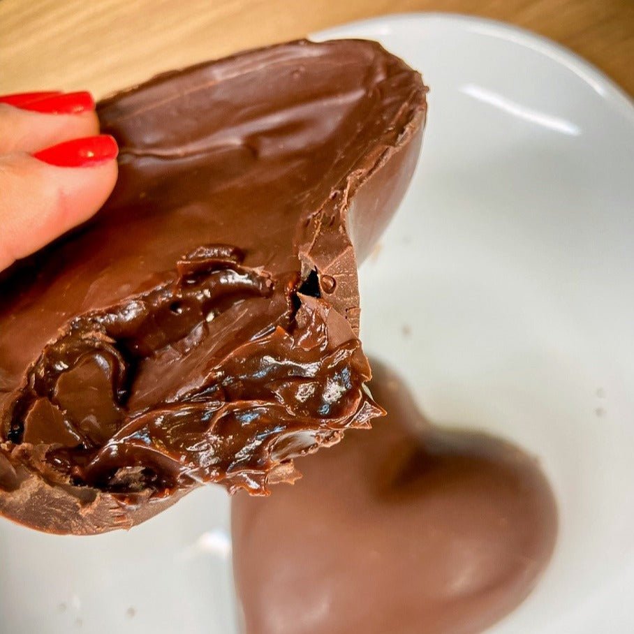 Coração de Chocolate Trufado de Avelã (200g) - Doce Proteico Zero Açúcar | Laricas Fitness