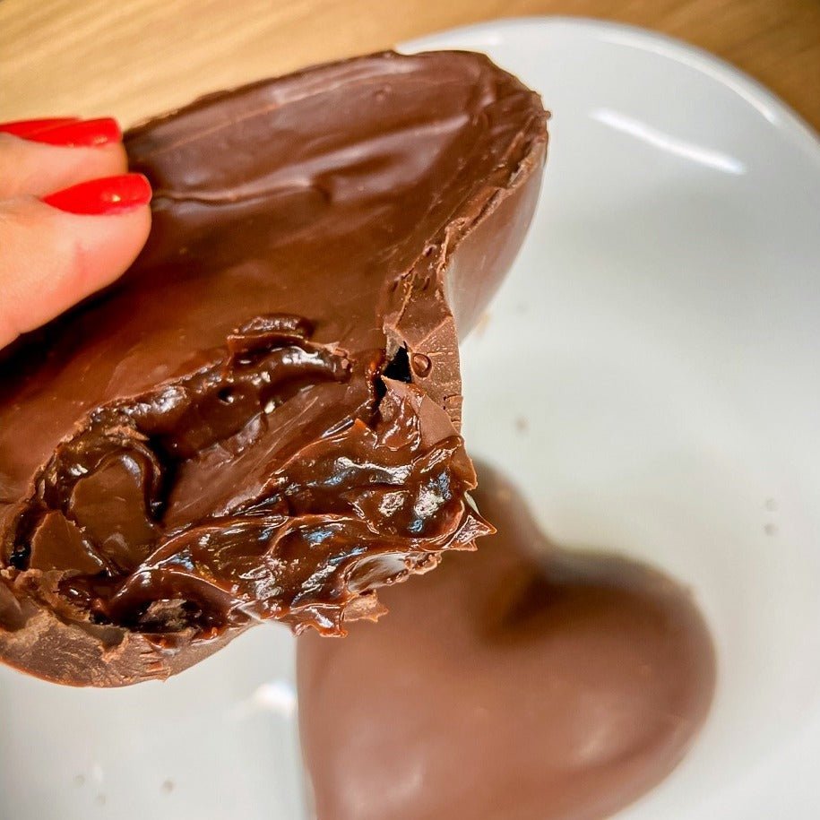 Coração de Chocolate Trufado de Avelã (500g) - Doce Proteico Zero Açúcar | Laricas Fitness
