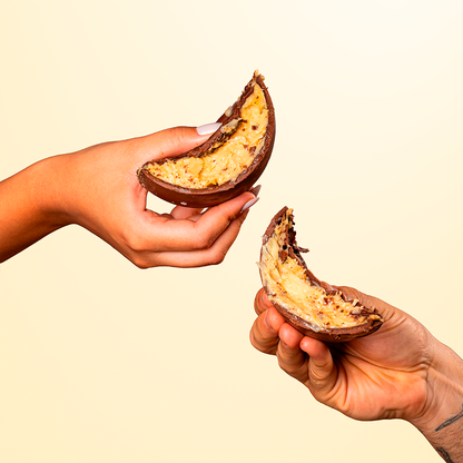 Recheio cremoso de coco do Ovo Fit Beijinho de Whey