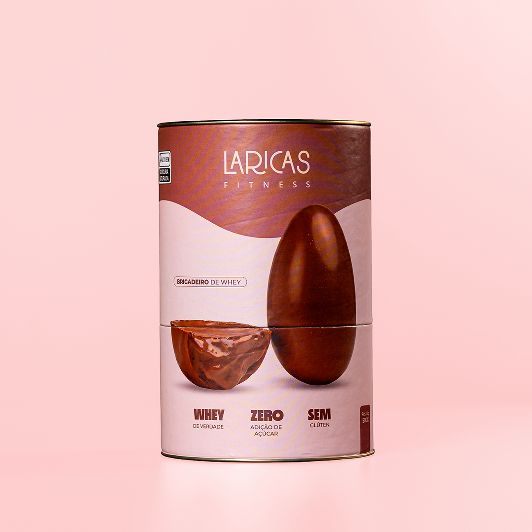 Textura intensa de chocolate do Ovo de Páscoa Fit Brigadeiro