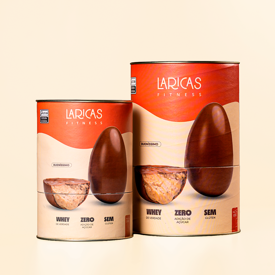 Ovo de Páscoa Fit Bueníssimo zero adição de açúcar 500g Laricas Fitness