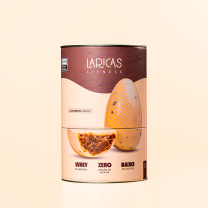 Textura crocante de cookies com chocolate branco