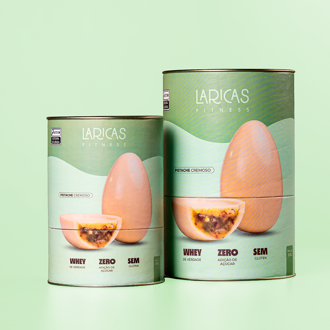 Ovo de Páscoa Fit Pistache com Chocolate Branco zero açúcar
