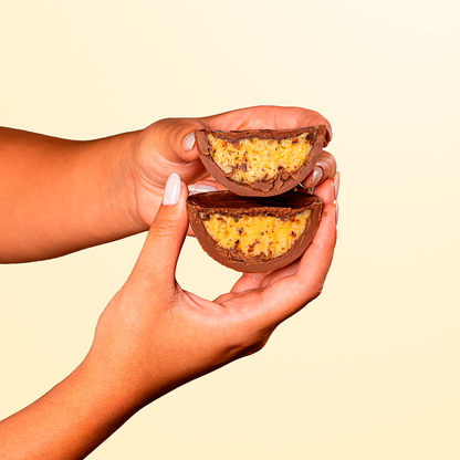 Ovo de Páscoa Fit Pistache com whey protein