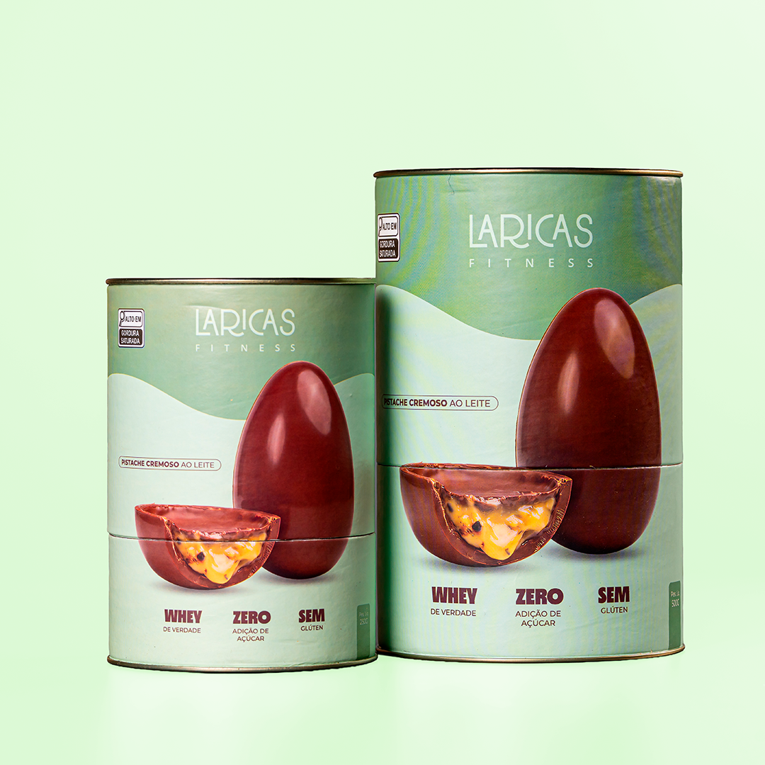 Ovo de Páscoa Fit Pistache Cremoso zero adição de açúcar